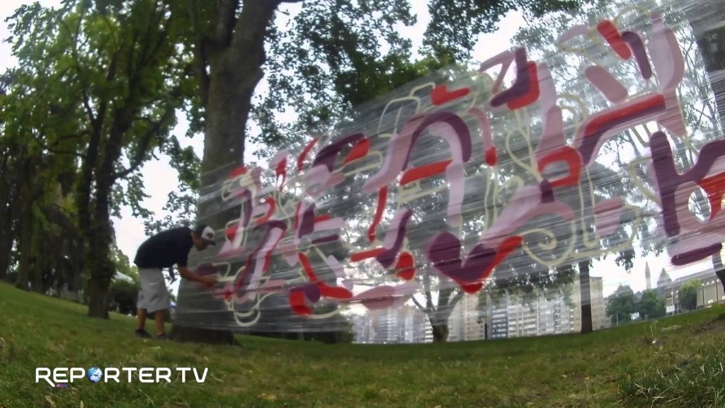 Live Painting par Toska au parc de la Boverie pour Lanrent Garnier…